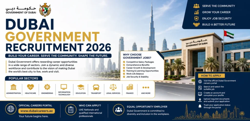 Dubai Government Recruitment 2026 Complete Guide to Government Jobs Eligibility and Application Process